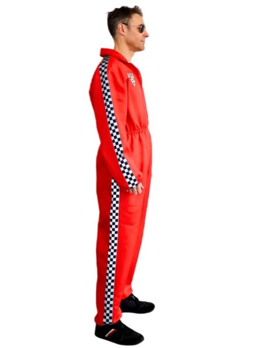 Red Racing Driver Costume Side view