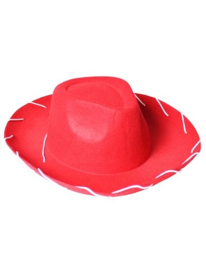 red Toy Cowboy Hat for sheriff character costumes