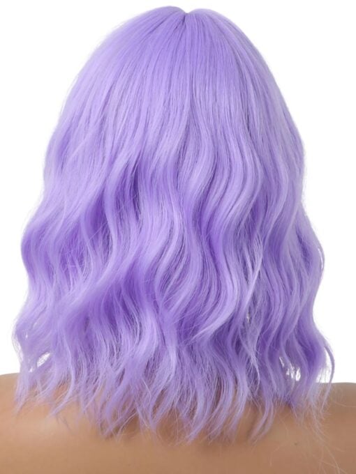 Lavender Wavy Bob Wig - Image 4