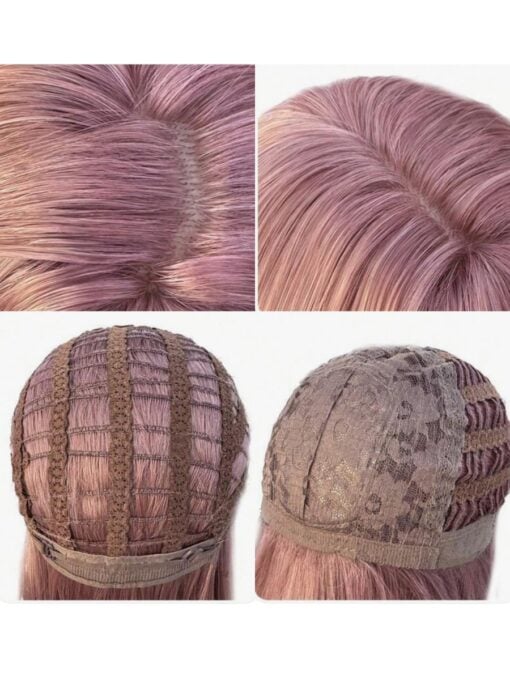 Dusty Rose Pink Bob Wig - Image 4