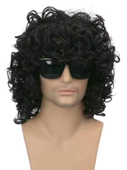 Black Curly rock star wig for Slash costume or Michael Jackson