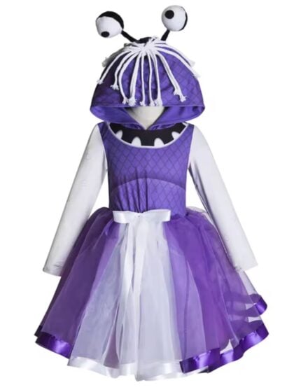 Monsters inc Boo Monster Costume for girls purple monster dress