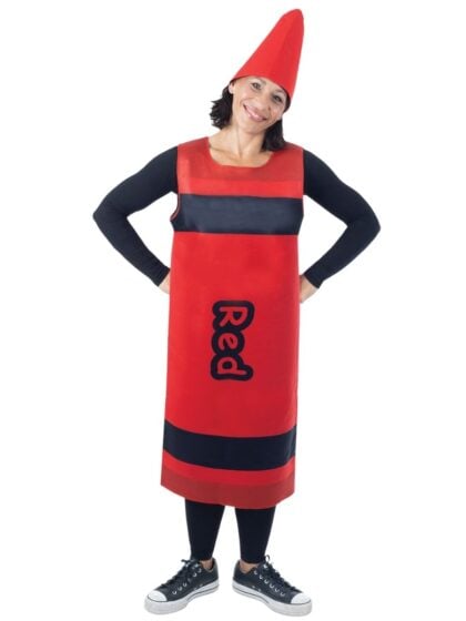 Red Crayon Costume with body and hat