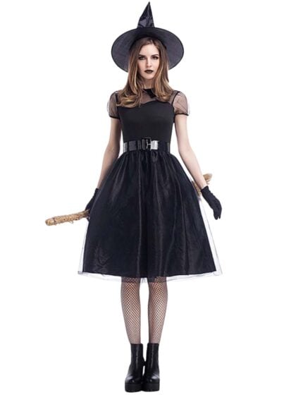 black witch dress costume