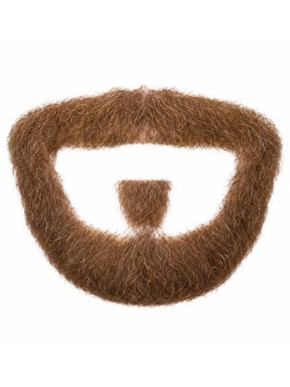 Realistic brown circle beard for men