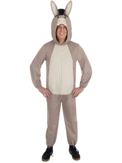 shrek donkey costume Grey animal onesie